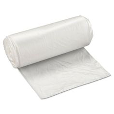 a roll of white bubble wrapper sitting on top of a piece of plastic paper