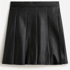 Brand New J. Crew Faux Leather Girls Skirt. Size 8(M) In Black Pleated Style Make Money From Pinterest, Girls Skirt, Black Pleated Skirt, Pleated Mini Skirt, Bottom Clothes, Short Girls, 8 M, Kids Bottoms, Short Outfits