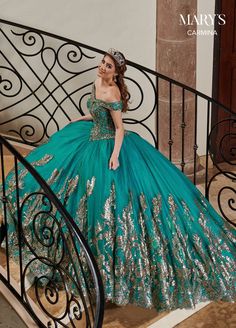 Long Off The Shoulder Dress, Makeup Verde, Girls Matching Dresses, Quinceñera Dresses, Mary's Bridal, Tulle Balls, Quince Dresses Pink, Quinceanera Dresses Blue, Pretty Quinceanera Dresses