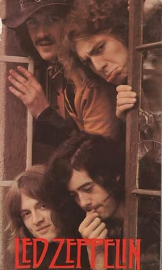 an old movie poster with the band ledzettin