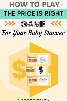 how to play the price is right game for your baby shower