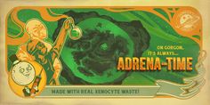 an advertisement for adrena - time made with real kenocite waste