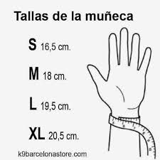 a hand with a measuring tape around it and the words talas de la muneca