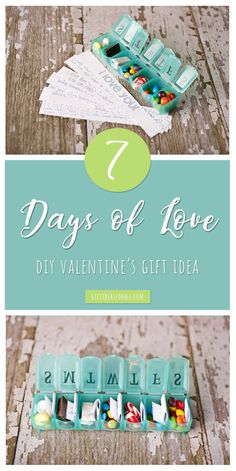 the 7 days of love diy valentine's gift idea