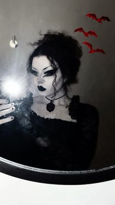 goth girl, gothic makeup, trad goth, vampire aesthetic, goth makeup inspo, goth curly hair inspo, victorian gothic, goth eyeliner, lace dress, corset dress Vampire Aesthetic Hair, Gothic Curly Hair, Curly Gothic Hairstyles, Goths With Curly Hair, Curly Hair Vampire, Curly Goth Hair, Brunette Goth, Goth Vampire Costume, Goth Curly Hair