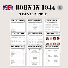 the game bundle for born in 1934 is shown with four games and one player's name