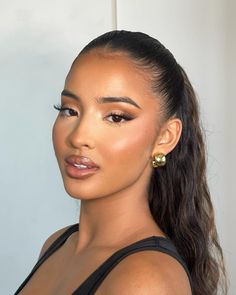 kaylaaperez_ Liner Looks Makeup, Bronze Makeup Look, Goddess Makeup, 20 Makeup, Bronze Makeup, Swag Makeup