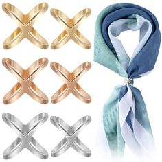 PRICES MAY VARY. 2 Size: Large scarf ring: 0.94inch / 2.4cm; Small scarf rings: 0.83inch / 2.1cm 3 Colors: The scarf clip have 3 colors to choose: gold, silver, rose gold. You can choose the colors to match your outfits. Exquisite Scarf Buckle: These scarf ring clip are made of alloy material, and the smooth coating surface can protect your scarf from wear or scratches. Simple and modern design,elegantly fasten your scarves, shawl and t-shirts. Exquisite Scarf Buckle: These scarf ring clip are m Scarf Slide, Buckle Holder, Silver Scarf, Scarf Buckle, Scarf Clip, Scarf Rings, Small Scarf, Scarf Pin, Large Scarf