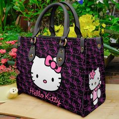 Click link to buy it: . ✔ Fast shipping. ✔ Limited design. Product information: Product information: Hello kitty leather bag h99 Women Leather Hand BagManufactured with premium water-resistant PU leather.Size: 29*20*10.5 cm ~ 11.4*7.9*4.1 inch.Features comfortable and sturdy carrying straps Hello Kitty Handbags, Hello Kitty Purse, Hello Kitty Bag, Girly Bags, Luxury Purses, Hello Kitty Items, Pretty Bags, Purple Bags, Women Leather