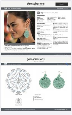 an image of some type of webpage with many different things in the page, including earrings