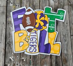 an image of a sticker that says football blvd with a ball on it