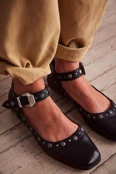 Mystic Mary Jane Flats | Free People Chic Ankle Strap Flats With Buckle Closure, Chic Ankle Strap Flats With Buckle, Chic Closed Toe Flats With Buckle Closure, Medium Width Pointed Toe Flats With Buckle Closure, Mary Jane Flats With Buckle Closure For Fall, Fall Mary Jane Flats With Buckle Closure, Mary Jane Flats With Buckle Closure And Almond Toe, Chic Closed Toe Ballet Flats With Buckle, Chic Flats With Buckle Closure For Fall