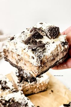 Oreo Ice Cream Cake (made with just 5 ingredients) Frozen Recipes, No Bake Recipe, Recipe For Summer