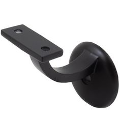 an image of a black door handle on a white background