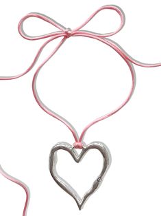 LOVE AT FIRST SIGHT HEART SATIN WRAP CHOKER Love At First, Love At First Sight, Pink Satin, You've Been, Heart Pendant, Fall In Love, Choker, In Love, Angeles