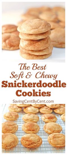 the best soft and chewy snickkerdoodle cookies