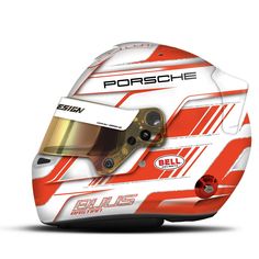 a helmet with the word porsche on it