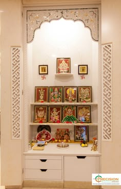 God Interior Design, God's Room Design, Home Interior Design Pooja Room, House God Room Design, Puja Interior Design, Temple Design In Living Room, Interior Design God Room, Mandir In Home Puja Room, Mandir In House Puja Room