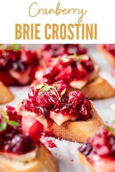 cranberry brie crostini is the perfect appetizer for any holiday gathering