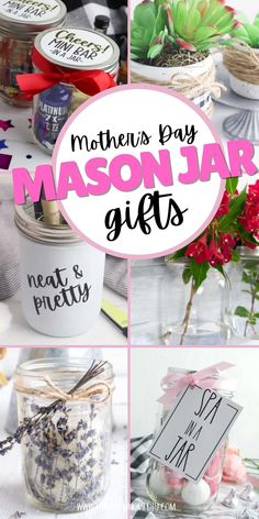 mason jar gifts for mother's day