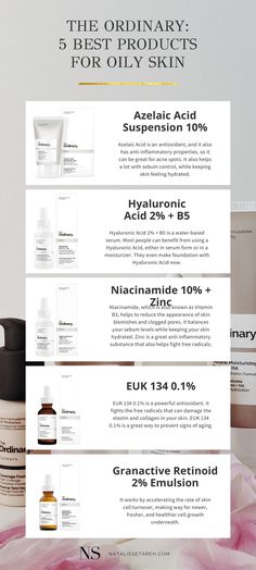 The Ordinary Oily Skin, The Ordinary Skincare Guide, Skincare Routine For Oily Skin, Routine For Oily Skin, Products For Oily Skin