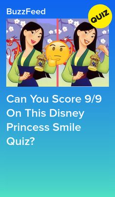 two women are smiling with the caption can you score 9 / 9 on this disney princess smile quiz?