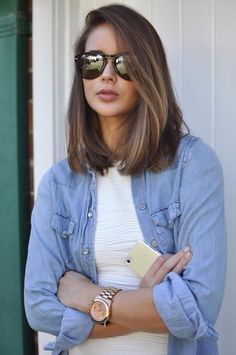 Longbob Hair, Straight Fringe, Long Bobs, Bob Hair Color, Hair And Beauty, Hair Straight, Short Hairstyle