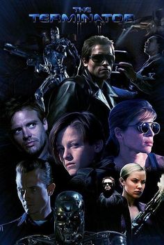 an image of the terminators poster with all their characters in front of them