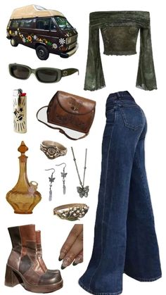 Model Off Duty Style, Estilo Hippy, Mode Hippie, 70s Inspired Fashion, Earthy Outfits, Estilo Hippie, Swaggy Outfits, Mode Inspo, Hippie Outfits