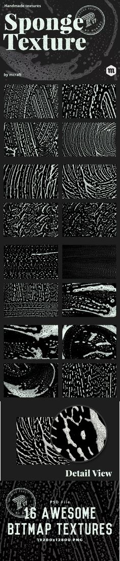 an advertisement for some type of art that looks like it is in black and white