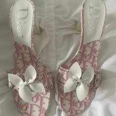 Nwt Christian Dior Vintage Heels Size 36.5 Authentic Dior Girl, Pretty Heels, Dr Shoes, Cute Shoes Heels, Vintage Heels, Fancy Shoes, Cute Heels, Pink Sandals, Girly Shoes