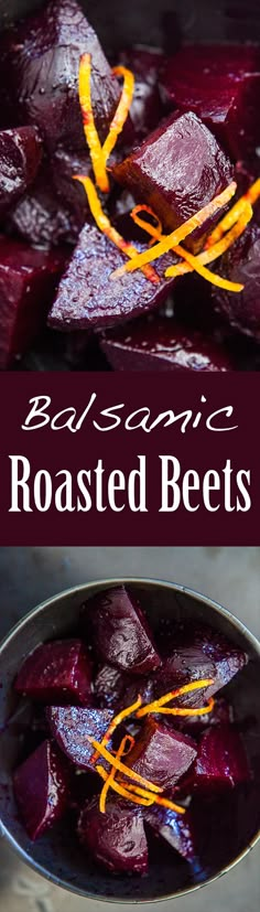 roasted beets with orange zest and balsamic are the perfect side dish