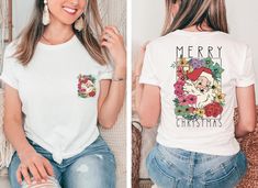 Merry Christmas Shirt, Flower Christmas Vibe T-Shirt, Santa Claus Shirt, Merry Xmas Shirt, Christmas Santa T-Shirt, Winter Holiday Shirt  **Feel free to message us on Etsy for different COLORS or any other DESIGNS you would like Welcome to ZenShirtUs! unisex t-shirt, sweatshirt, youth, toddler, baby and any other gift needs.   HOW TO ORDER ❔❔  ⚡Please check and review all listing photos. ⚡CHOOSE your SHIRT/SWEATSHIRT size and color from the menu. ⚡ Choose your QUANTITY as much as you want. ⚡ You Friends Drinking, Team Sweatshirts, Flower Christmas, Epcot Shirts, Drinking Around The World, Christmas Vibe, Zen Design, Drinking Team, Shirt Designs For Men