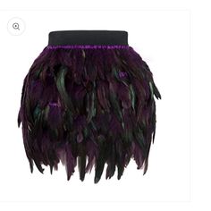 Feather Mini Skirt Size: S New Unused Unworn Dragon Dance Costume, Stage Dress, Skirt Shapewear, Estilo Hipster, Irregular Skirt, Feather Skirt, Party Rock, Rock Outfit, Jazz Dance