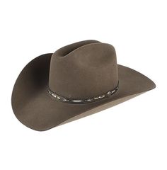 Stetson 4X Oak Whitmore Felt Hat Western Style Brown Hat With Flat Crown, Western Felt Hat With High Crown For Country Events, Western High Crown Felt Hat For Country Events, Southwestern Style Flat Brim Hat For Ranch, Southwestern Flat Brim Hat For Ranch, Southwestern Style Flat Brim Hat For Rodeo, Western-styled Hat Band For High Crown Hats, Southwestern Flat Brim Hat For Rodeo, Rigid Flat Crown Hat For Rodeo