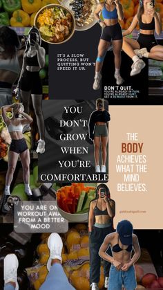 #fitness #motivation #collage #gym #weightlifting Motivation Collage, Fitness Motivation Wallpaper, Fitness Vision Board, Workout Routines For Beginners, Vision Board Inspiration, Healthy Lifestyle Motivation, Fitness Inspiration Body, Love Fitness, Healthy Lifestyle Inspiration