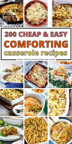 20 cheesy and easy comforting casserole recipes