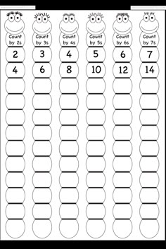 printable worksheet for numbers and counting