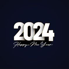 a happy new year's card with the numbers 2054 and twenty - four