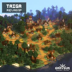 the map for talga remap is shown in an image with trees and buildings