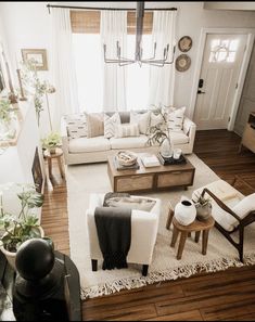 the living room is clean and ready for guests to use it as a focal point