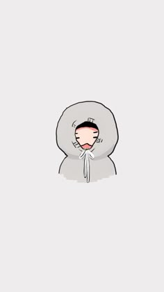 a person in a hoodie with an expression on their face