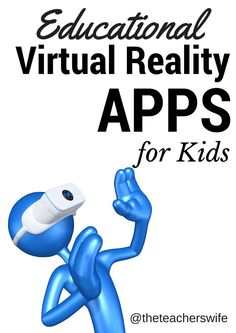 Extensive List of Educational Virtual Reality VR Apps for kids to explore - for both Android and Apple users. Great tech list of safe learning tools for kids branching into the world of virtual reality. From exploring jungles and the solar system to 360 YouTube.... Virtual Reality Design, Apps For Kids, Virtual Reality Technology, Virtual Reality Games, Virtual Reality Glasses, Learning Apps, Virtual Reality Headset