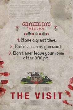 the visit poster for grandma's rules