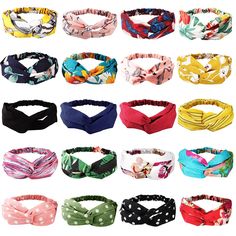 PRICES MAY VARY. 【VALUE SET】 - Total 20 pack fashion headbands bring you fantastic experiences. Boutique Set included 4 styles:✅3 Solid colors(Black,Red,Blue) headbands for women,simple style can be used for sports.✅3 Classic element Headbands（polka dot,strips) for girl,easy to match daily different outfits.✅7 Floral patterns will add more beauty and elegant on you.✅7 New Bohemia style printing make the you super charming and cute on beach.A set contains your needs for all occasions and seasons. Fashion Headbands, Bohemia Style, Blue Headband, Yoga Headband, Cute Headbands, Head Bands, Boho Headband, Simple Girl, Headband Styles