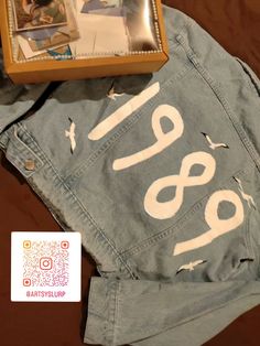 Denim jacket (Taylor's version) Jean Jacket Taylor Swift, Taylor Swift Jacket Diy, Taylor Swift Jean Jacket, Mercedes Jacket, Jean Jacket Diy, Trendy Denim Jacket