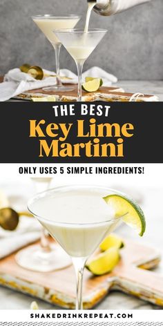 the best key lime martini only uses 5 simple ingredients