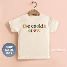 Highest Quality 🌟 Our onesies and toddler tees are printed using kid-safe ink on Gerber, Bella Canvas, and Gilden brands to keep your baby feeling cozy and allergy-free.  Love It Guarantee😍 We've crafted our refunds and exchanges policy with your satisfaction in mind, and we guarantee that your experience with us will be easy and worry-free. If you don't love it, we've got you covered for up to 15 days! Shipping and Production 📦 -- Orders are made the same day -- Ships the next day!  -- USPS Outfit Weihnachten, Lover Outfit, 5 Day Fast, Allergy Free, Toddler Tees, Crew Shirt, Christmas Tees, Holiday Baking, Kids Tops