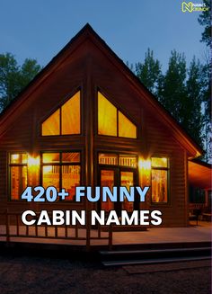 Looking for funny and creative cabin name ideas? Check out our list of the coolest, most unique names that are perfect for your lakeside retreat or mountain hideaway. Cabin Names, Cabin Weekend Ideas, Cabin Names Ideas, Cabin Names Clever, Cabin Sayings, Hunting Camp Ideas Cabin, Lake House Names Ideas, Funny Cabin Signs, Cabin Rules Sign