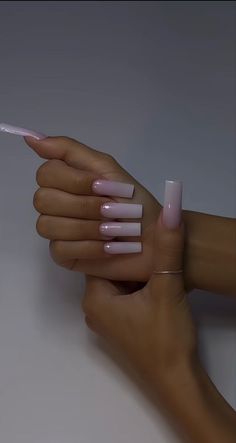 Medium To Long Nails, Long Neutral Nails, Basic Square Nails, Short Basic Nails, Short Tapered Square Nails, Translucent Pink Nails, Basic Baddie Nails, Mexico Nails, Tapered Square Nails